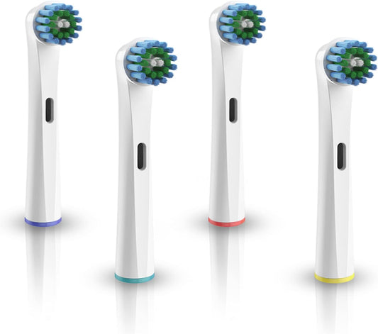 Replacement Toothbrush Heads for Oral-B, 4 Count Replacement Heads Compatible with Oral B Braun Electric Toothbrush